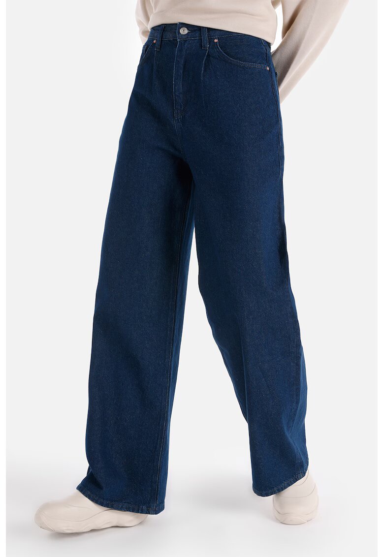 COLIN'S Blugi cu croiala ampla si talie inalta - Bleumarin