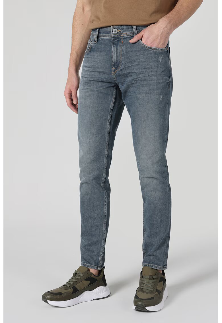 COLINS Blugi cu model cu 5 buzunare - Albastru prafuit