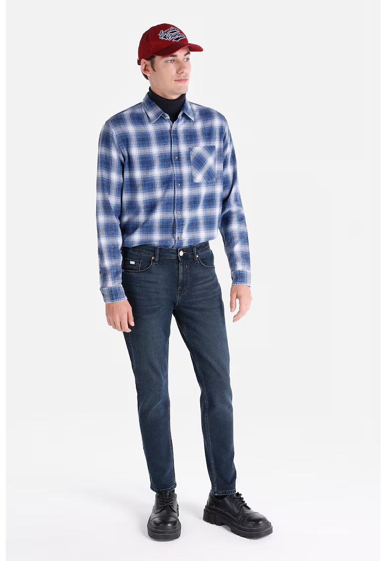 COLINS Blugi cu talie medie 067 Jack - Albastru inchis