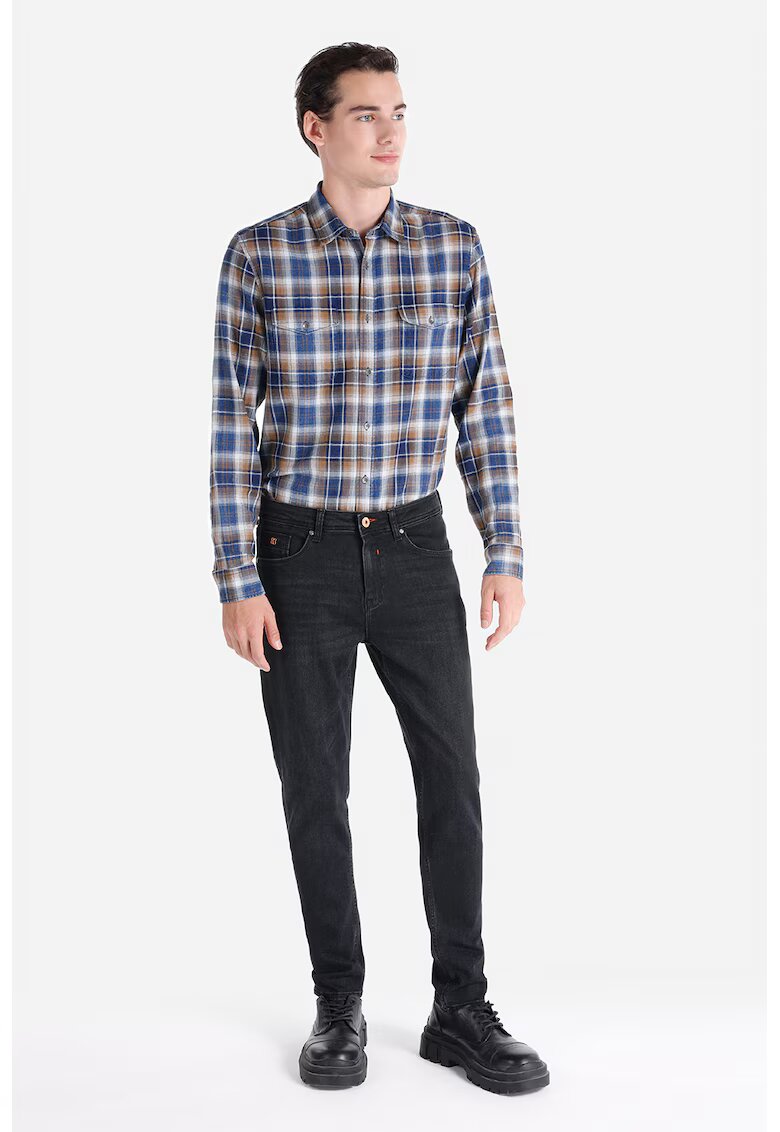 COLINS Blugi cu talie medie 067 Jack - Negru stins