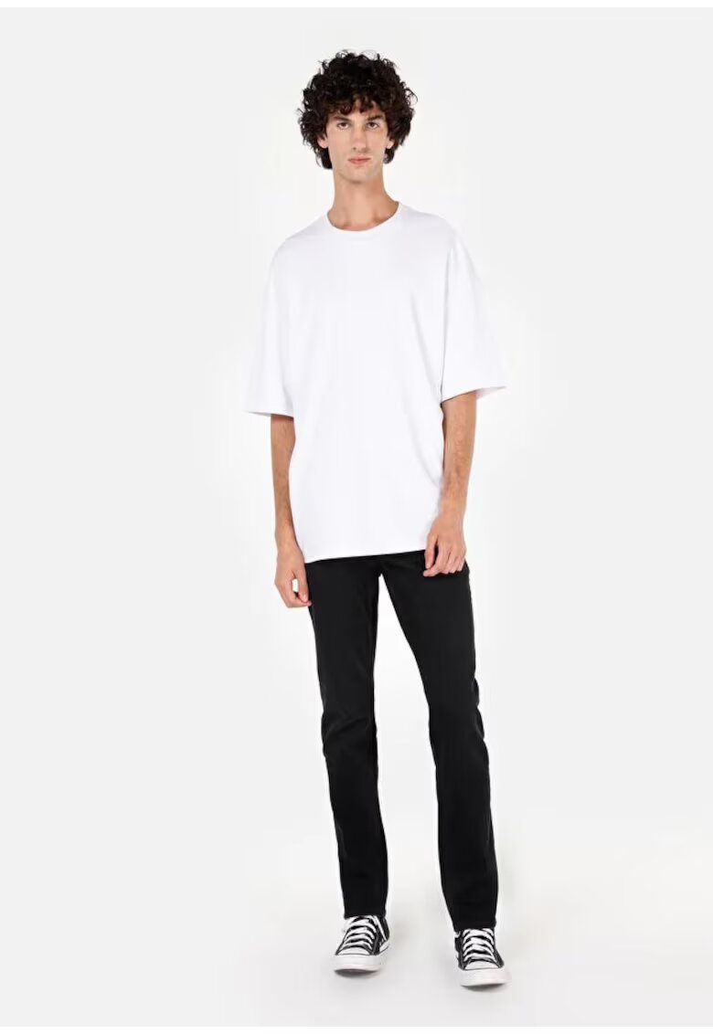 COLIN'S Blugi cu talie medie si 5 buzunare - Negru