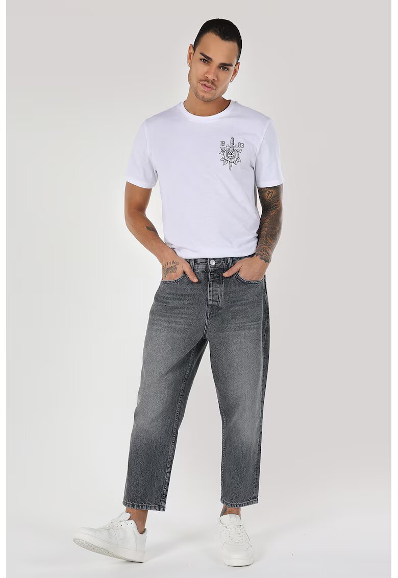COLINS Blugi drepti crop - Gri