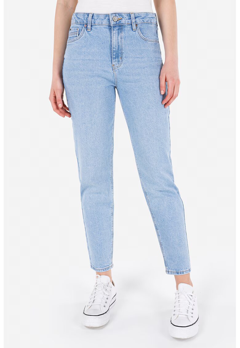 COLINS Blugi mom fit Maria - Albastru lavanda