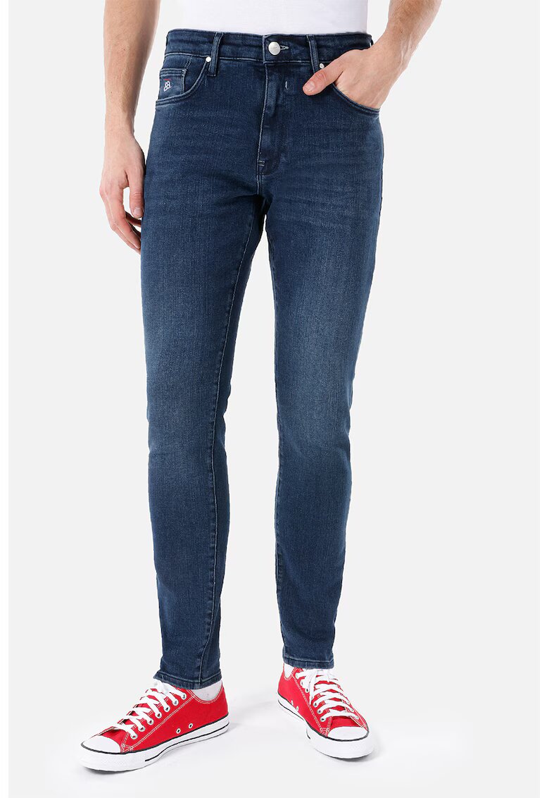 COLIN'S Blugi skinny cu aspect decolorat - Bleumarin