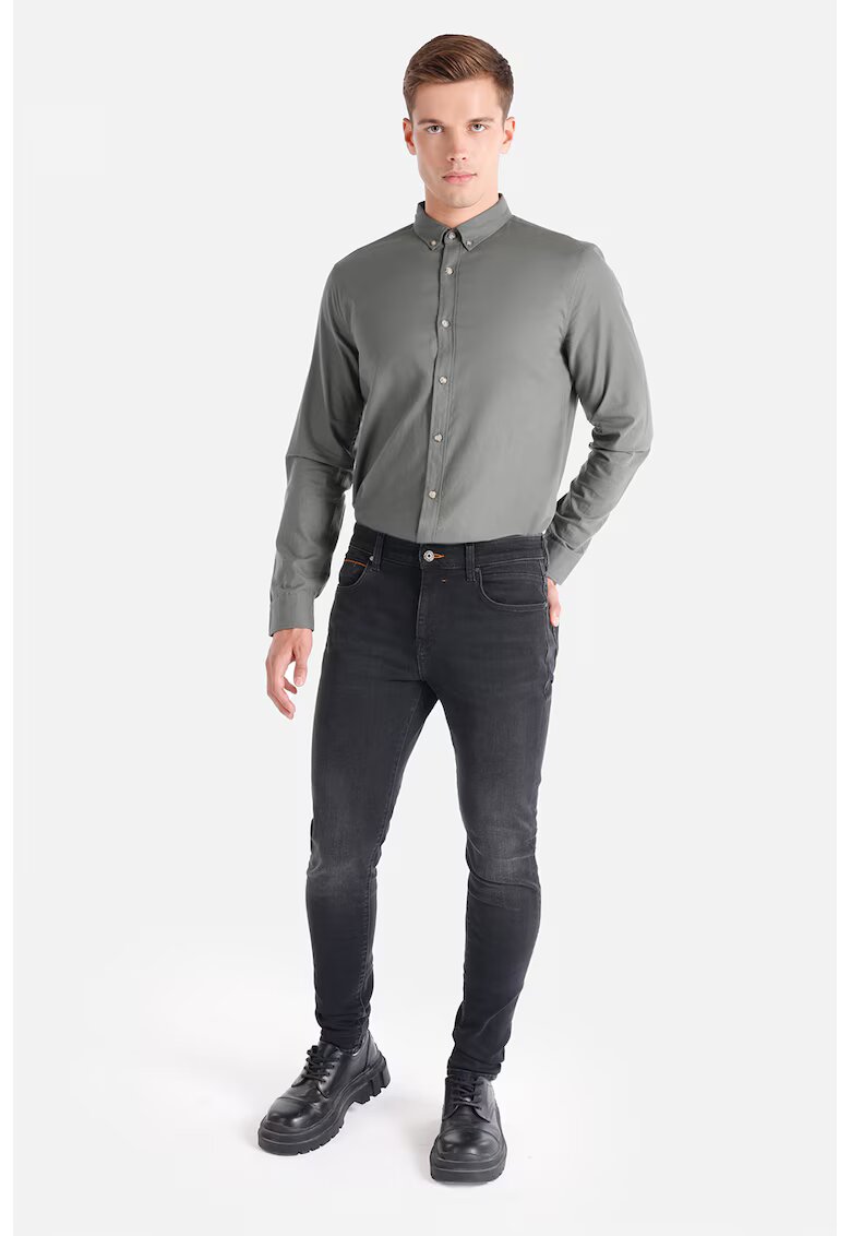 COLINS Blugi skinny cu aspect decolorat - Negru stins