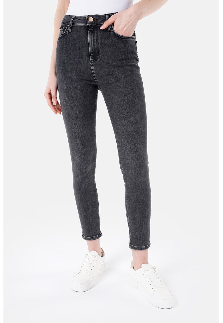 COLINS Blugi skinny cu talie inalta - Gri antracit