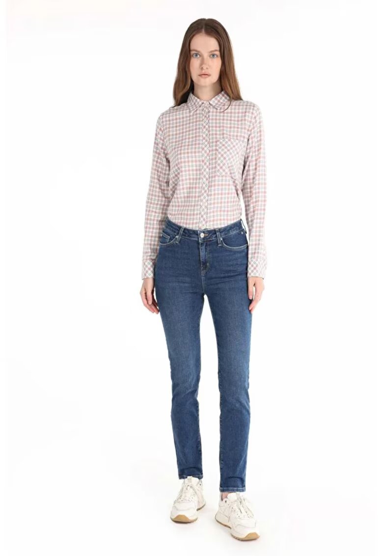 COLINS Blugi slim fit Carla 703 - Ocean Blue