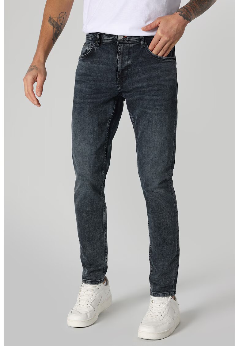 COLIN'S Blugi slim fit cu 5 buzunare - Albastru prafuit