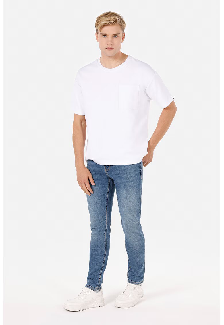 COLIN'S Blugi slim fit cu aspect decolorat - Albastru deschis