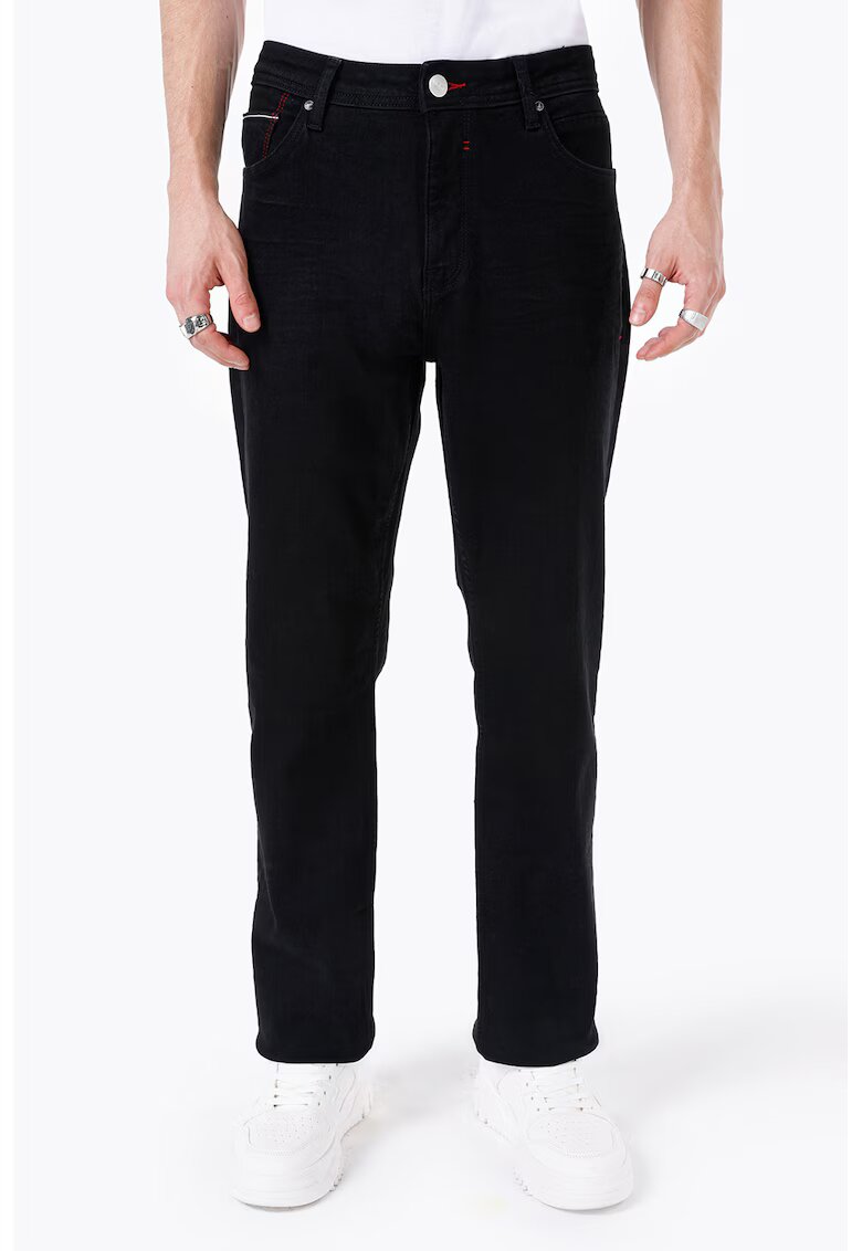 COLINS Blugi slim fit cu croiala dreapta 045 David - Negru
