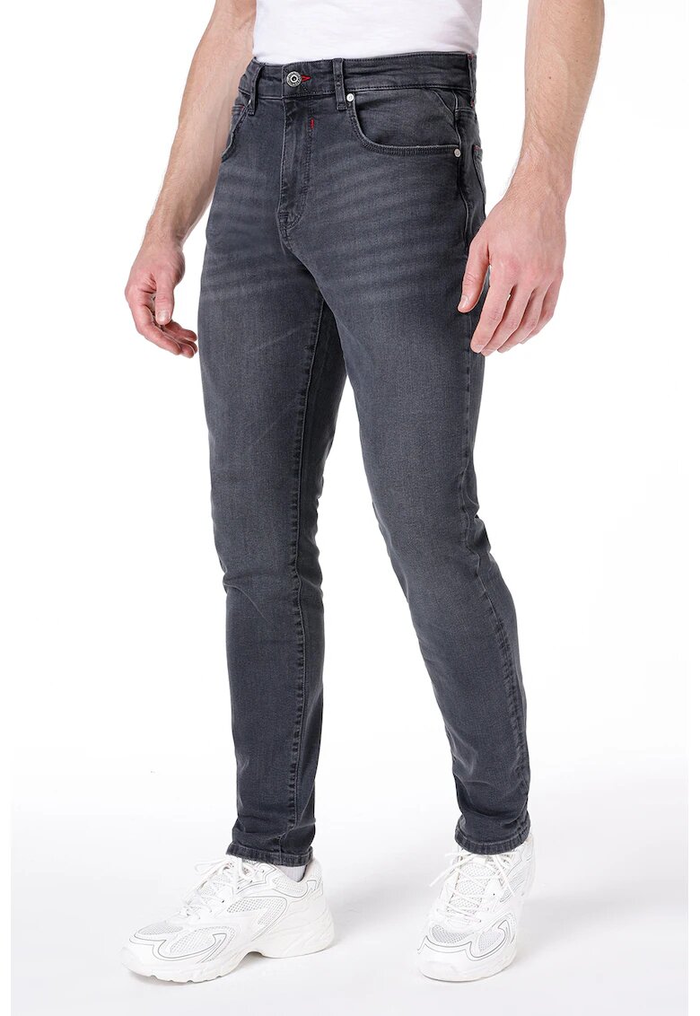COLINS Blugi slim fit cu detalii cu aspect deteriorat - Gri