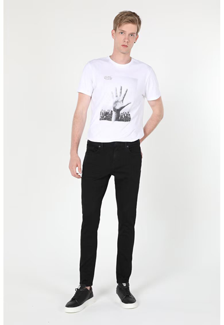COLINS Blugi slim fit cu model cu 5 buzunare 2 - Negru