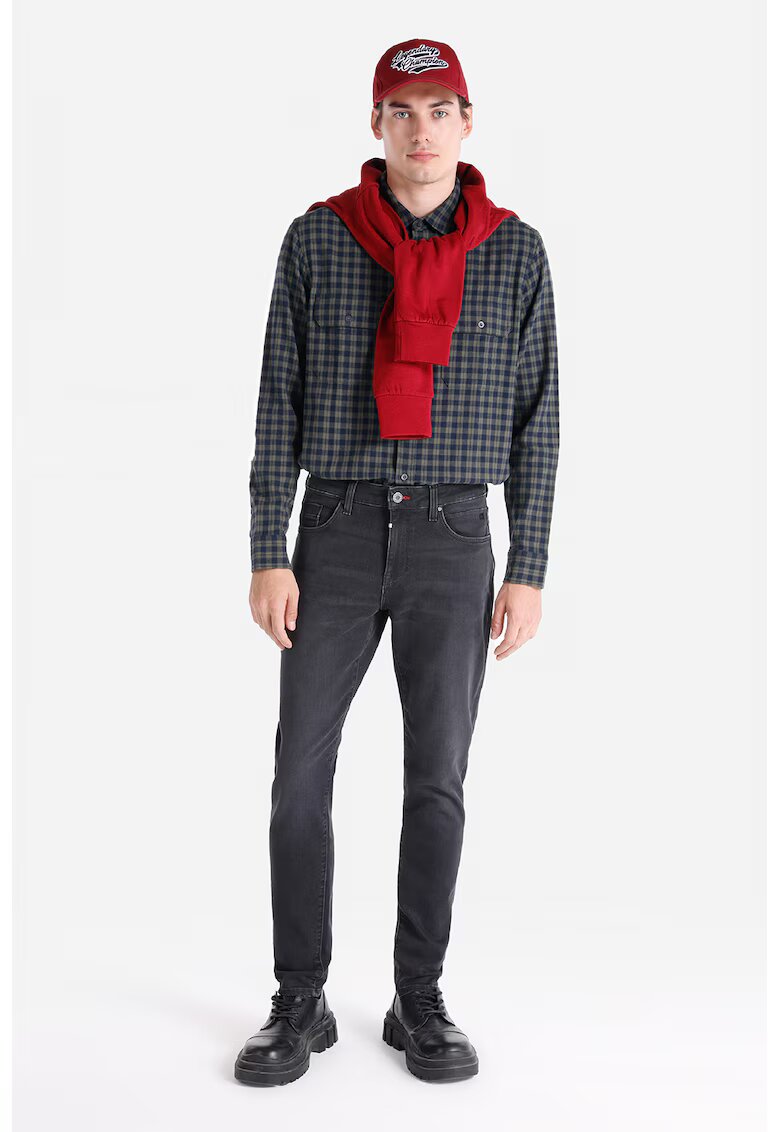 COLINS Blugi slim fit cu model uni - Gri inchis