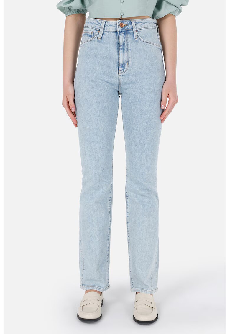 COLINS Blugi slim fit cu talie inalta - Albastru pastel