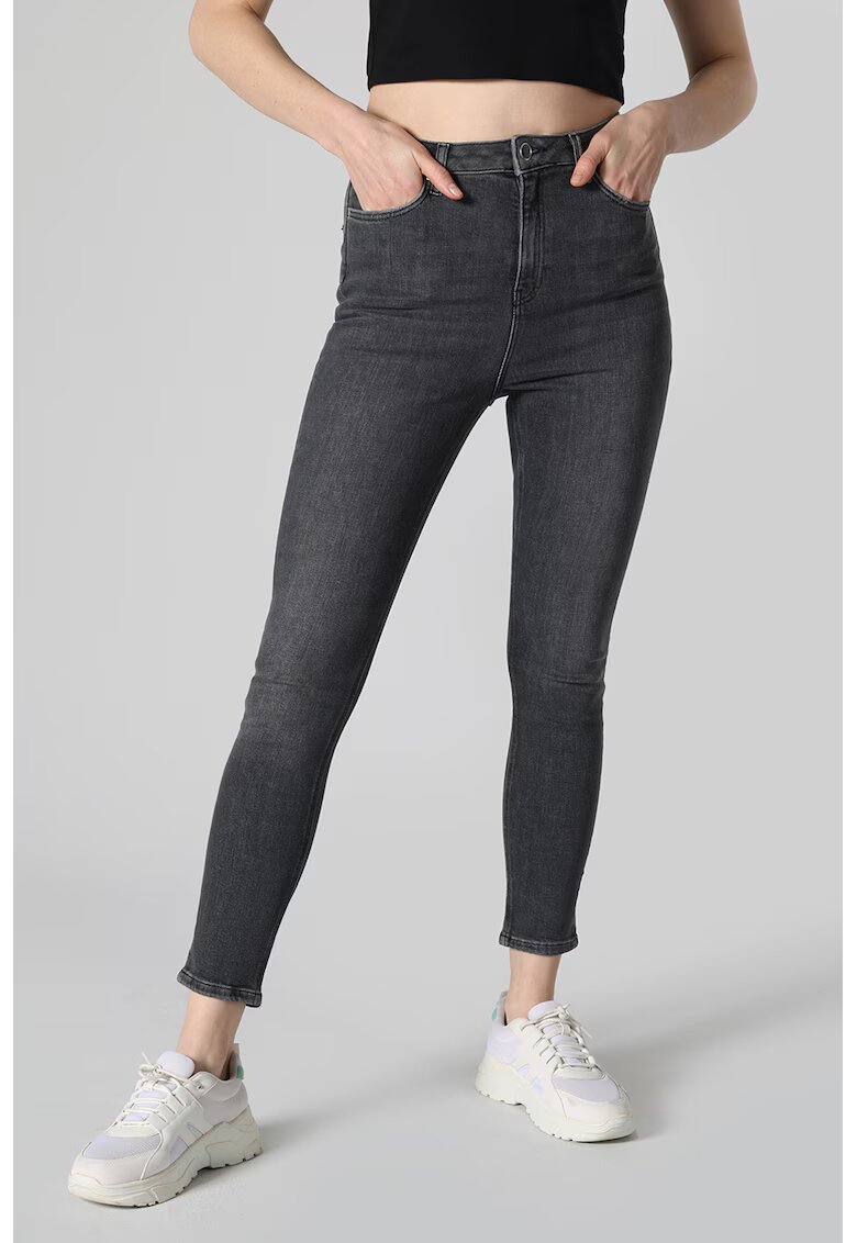 COLINS Blugi slim fit cu talie inalta - Gri antracit
