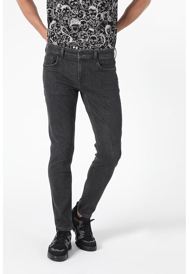 COLINS Blugi slim fit cu talie medie - Gri antracit