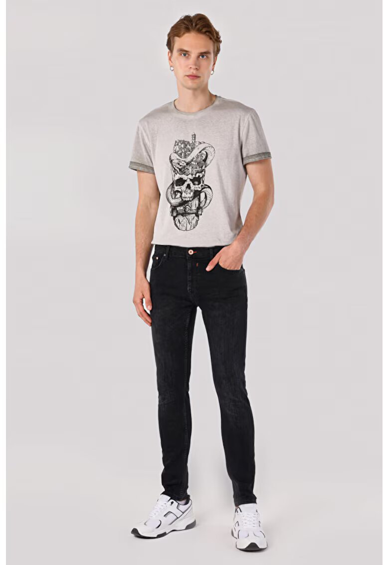 COLIN'S Blugi slim fit cu talie medie - Negru