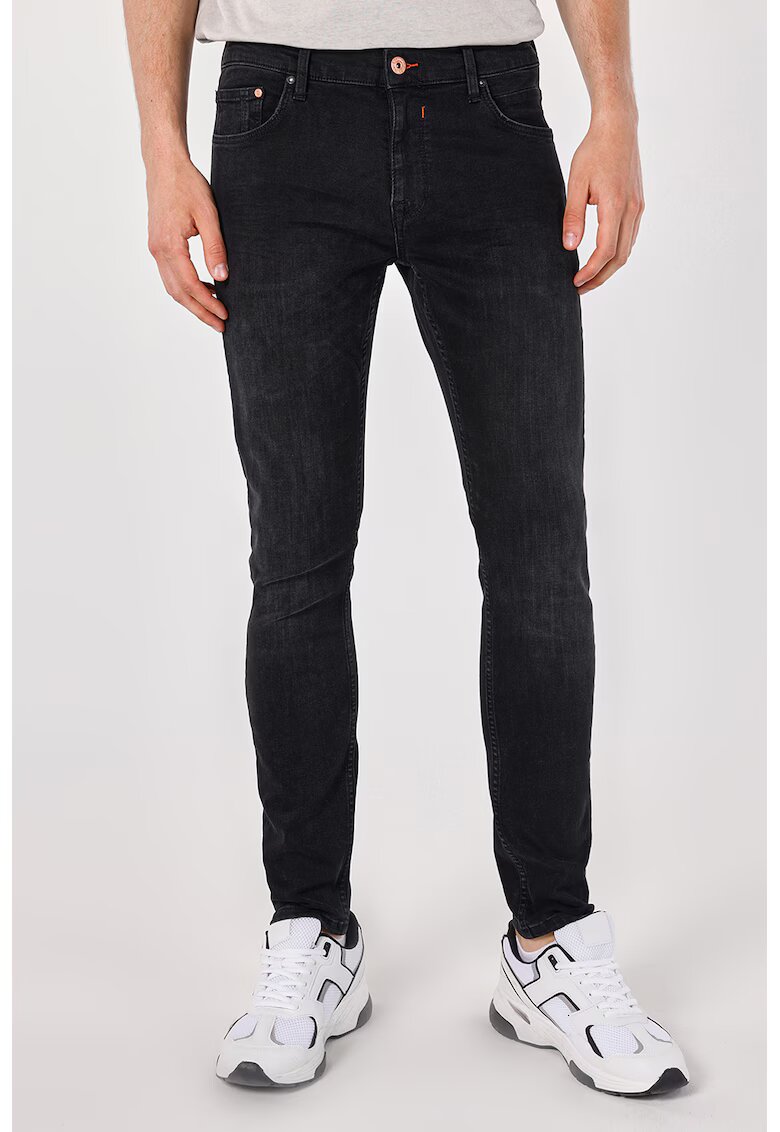COLINS Blugi slim fit cu talie medie - Negru stins