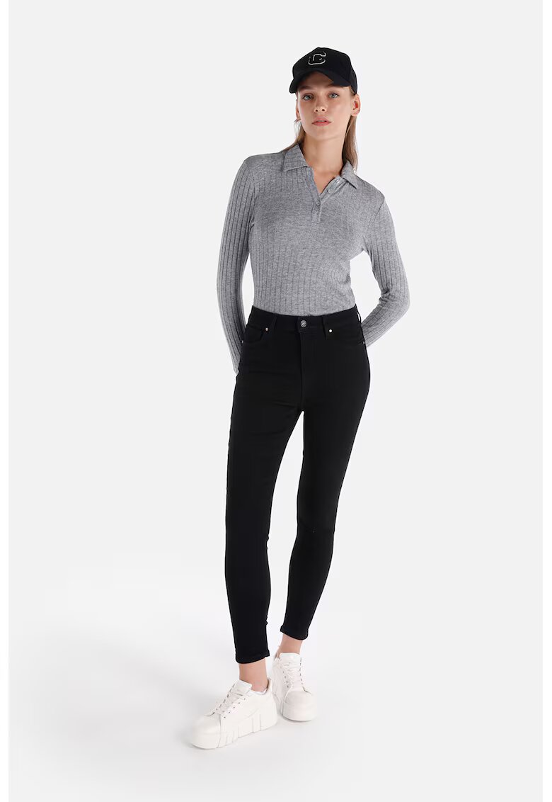 COLINS Blugi slim fit Diana - Negru