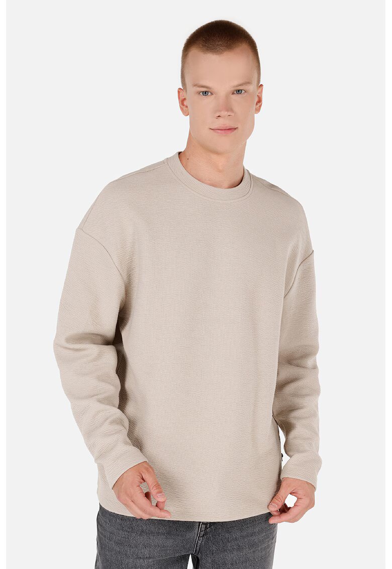 COLIN'S Bluza cu decolteu la baza gatului si maneci cazute - Alb fildes