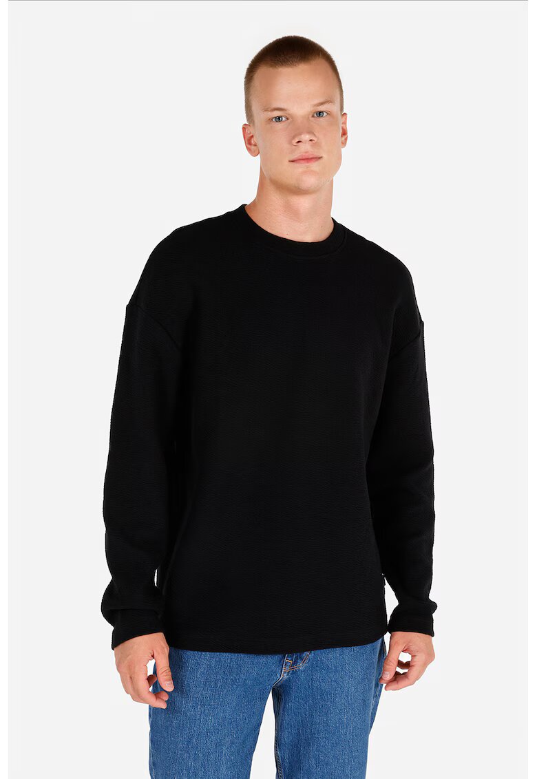 COLIN'S Bluza cu decolteu la baza gatului si maneci cazute - Negru