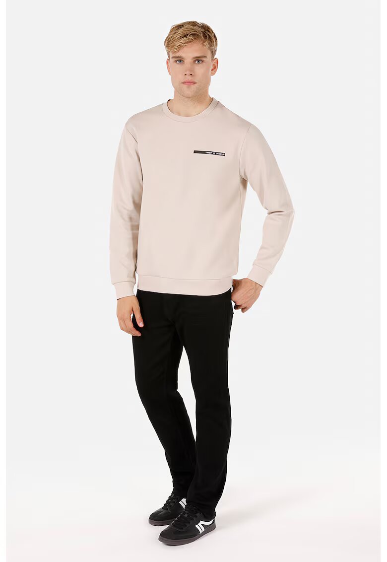 COLIN'S Bluza de trening cu decolteu la baza gatului - Bej