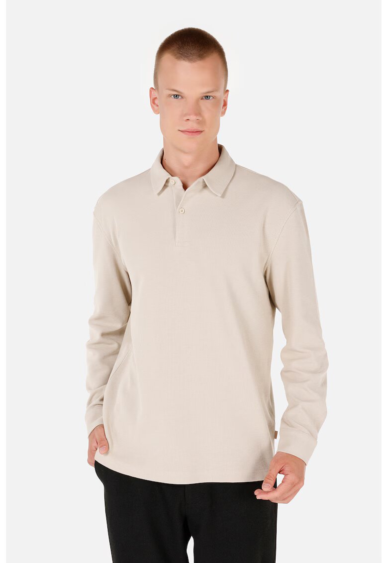 COLIN'S Bluza polo cu model uni - Bej