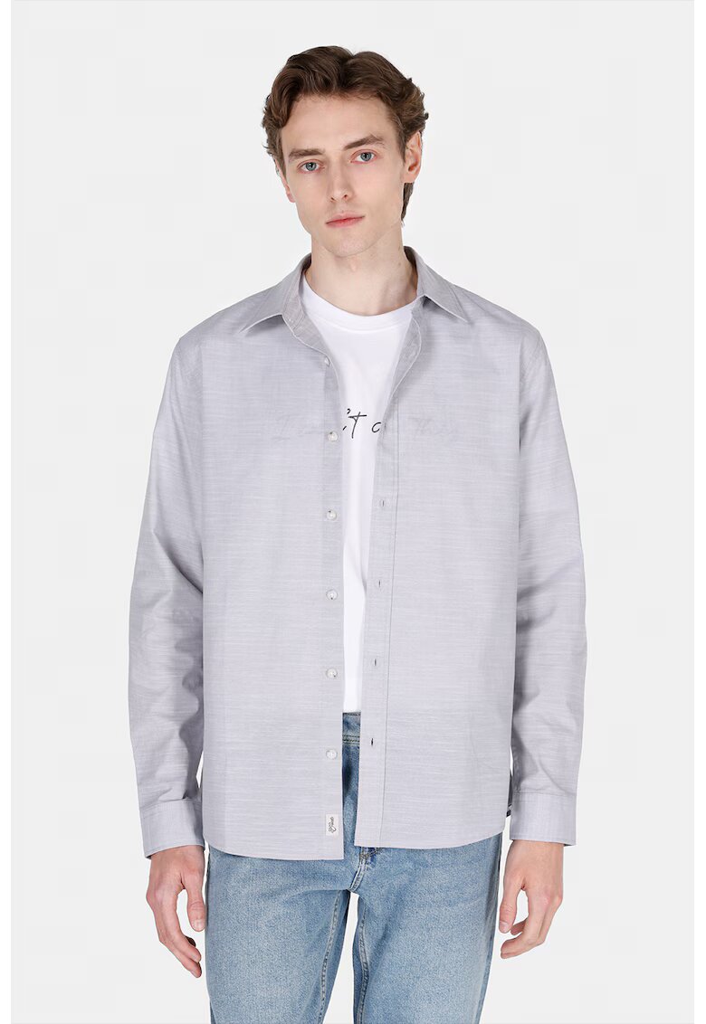COLIN'S Camasa din bumbac cu maneci lungi CL1073846 - Gri cenusiu