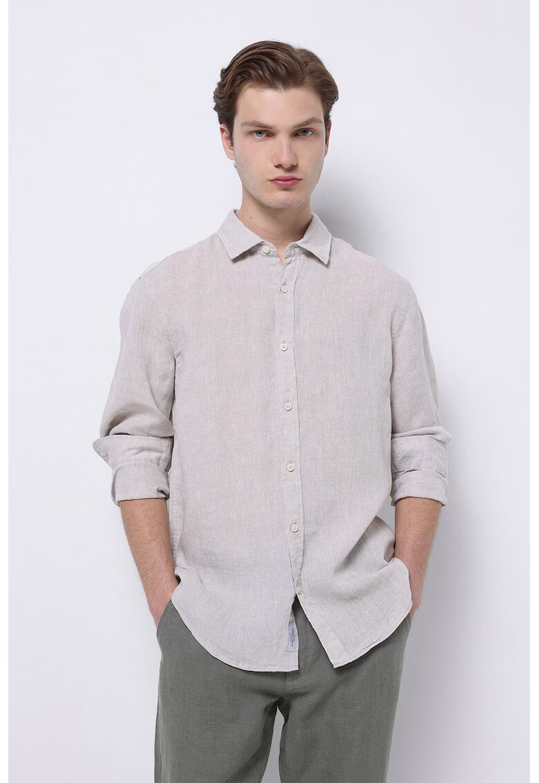 COLIN'S Camasa din in cu guler clasic - Gri