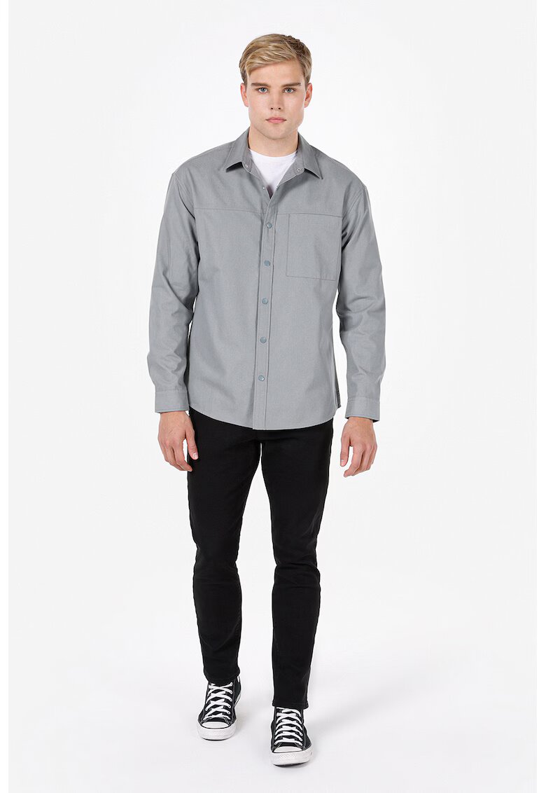 COLIN'S Camasa regular fit cu capse - Gri deschis