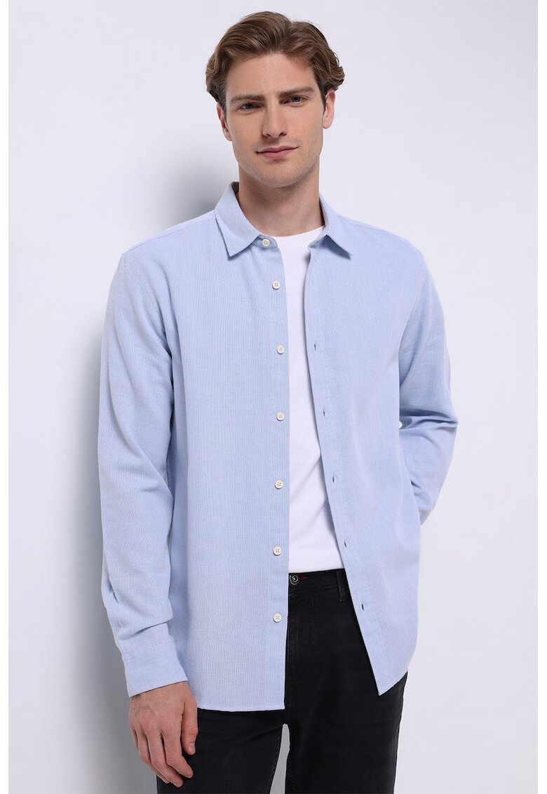 COLIN'S Camasa regular fit cu guler ascutit - Albastru pastel