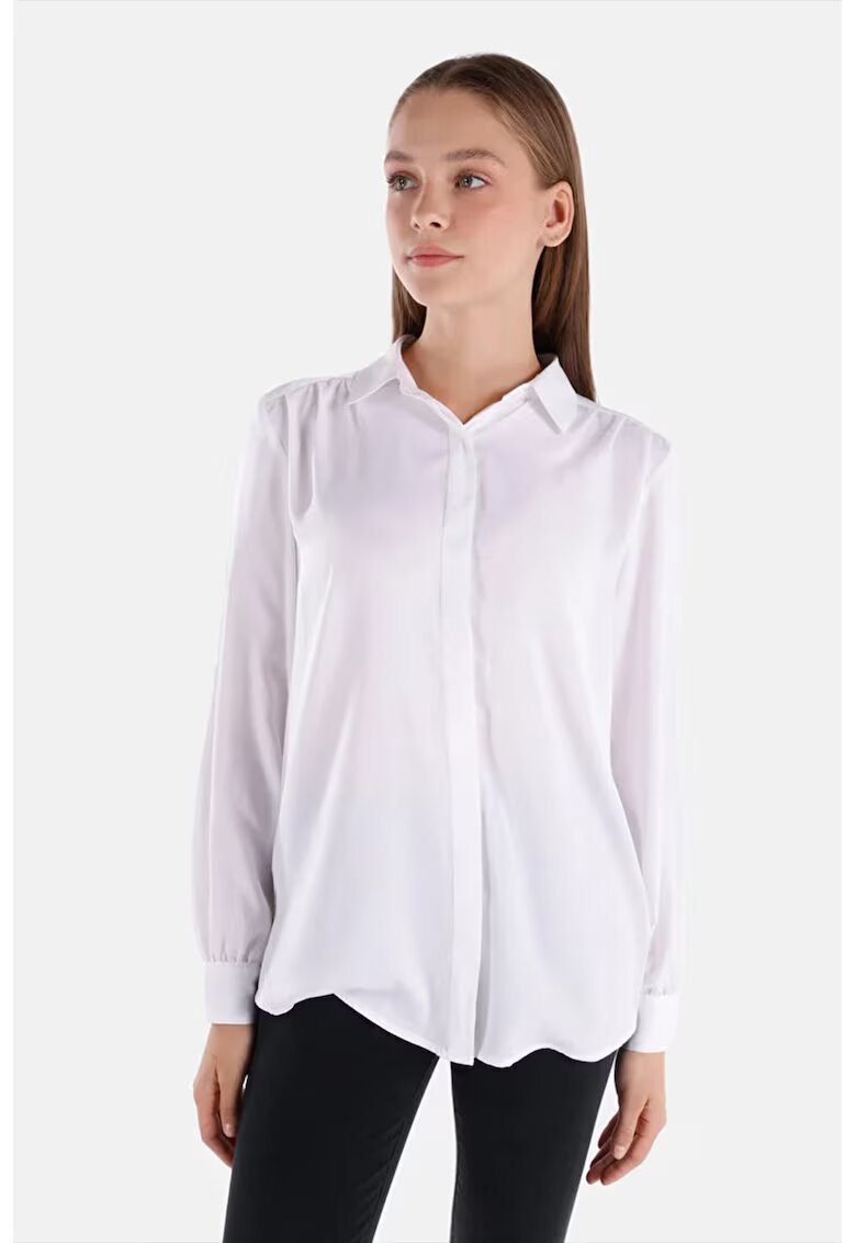 COLINS Camasa vaporoasa regular fit - Alb