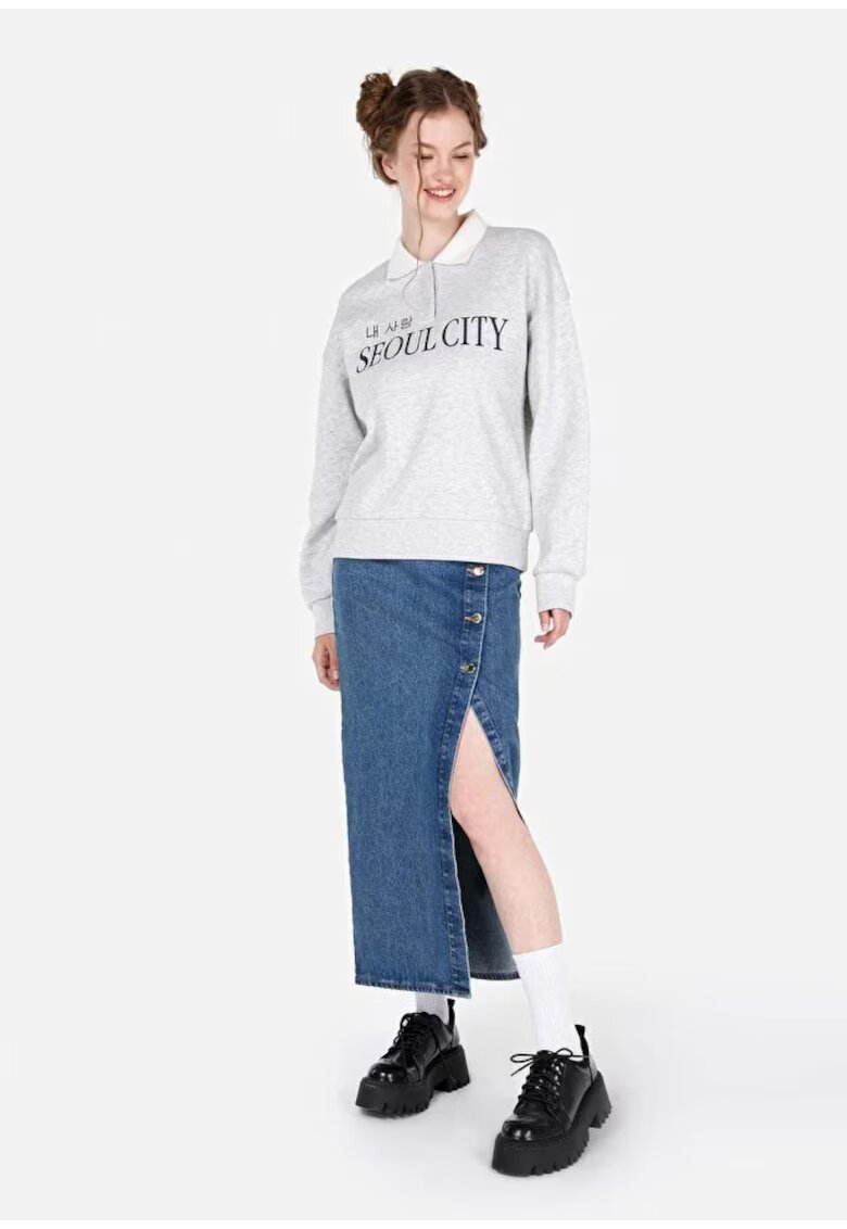 COLIN'S Fusta midi din denim
