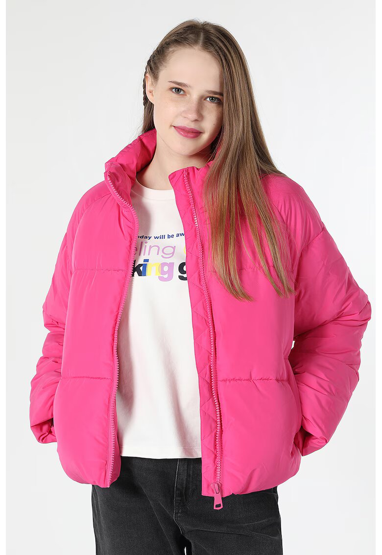 COLIN'S Geaca cu guler inalt - Fucsia