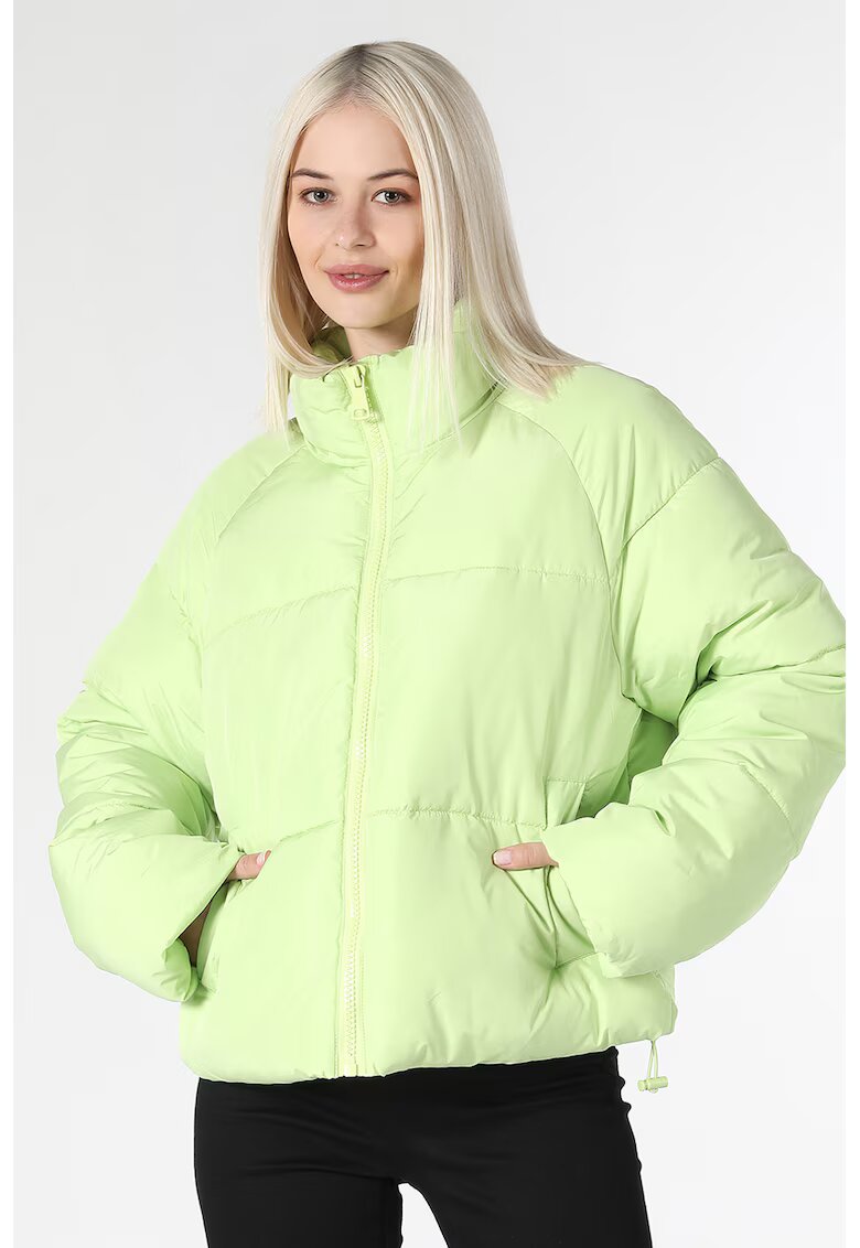 COLINS Geaca cu guler inalt - Verde deschis