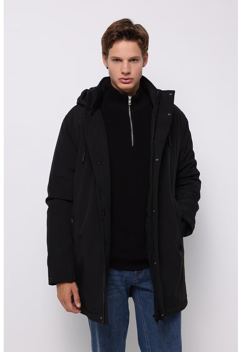 COLIN'S Geaca parka cu gluga - Negru