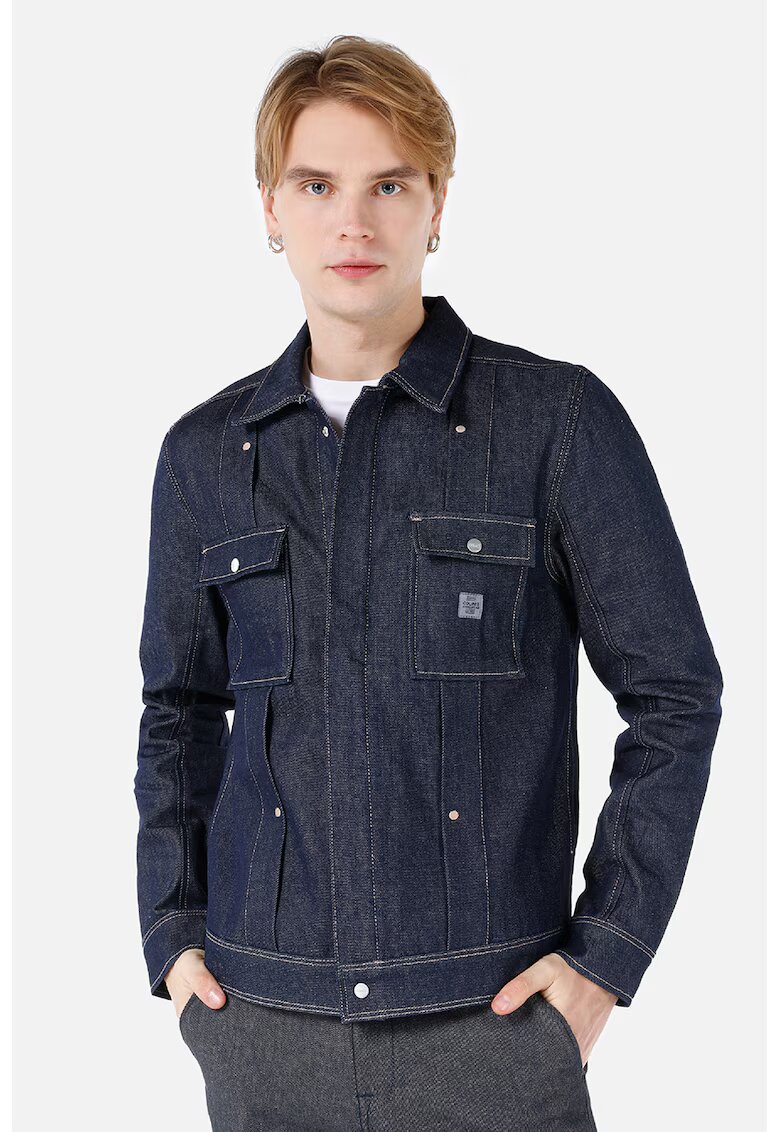 COLIN'S Jacheta de denim cu buzunare pe piept - Albastru inchis