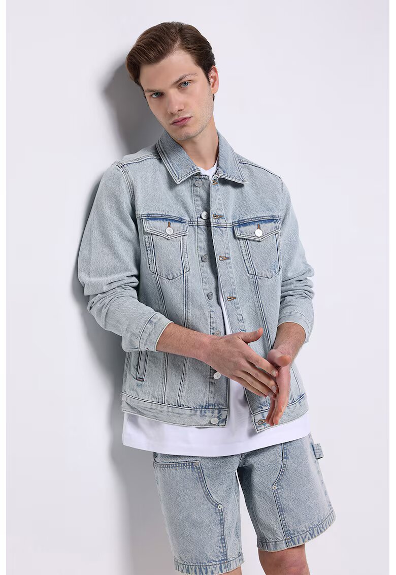 COLIN'S Jacheta din denim cu buzunare - Albastru prafuit
