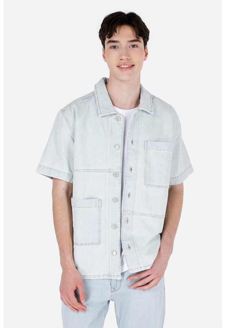 COLIN'S Jacheta din denim cu maneci scurte - Albastru glaciar