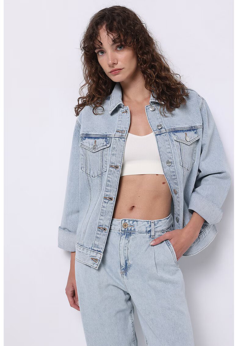 COLIN'S Jacheta din denim cu nasturi - Albastru prafuit