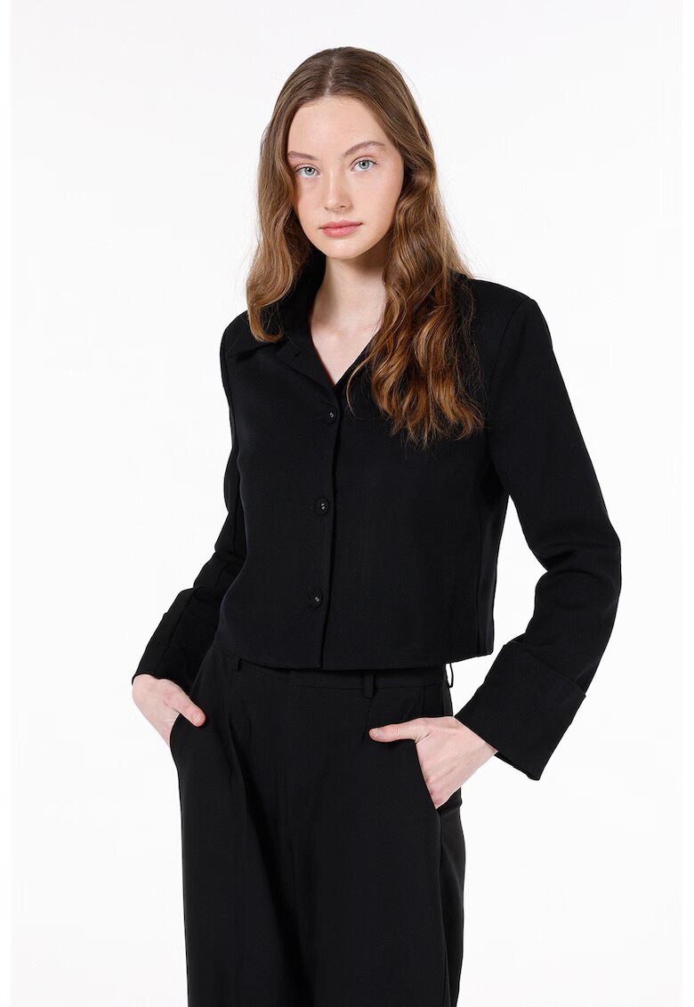 COLIN'S Jacheta regular fit cu decolteu in V - Negru