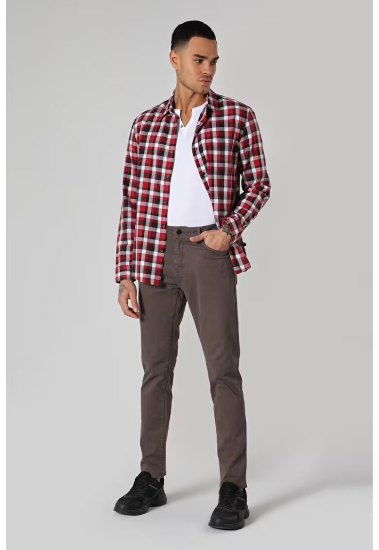 COLINS Pantaloni Antracit Straight Fit Barbati