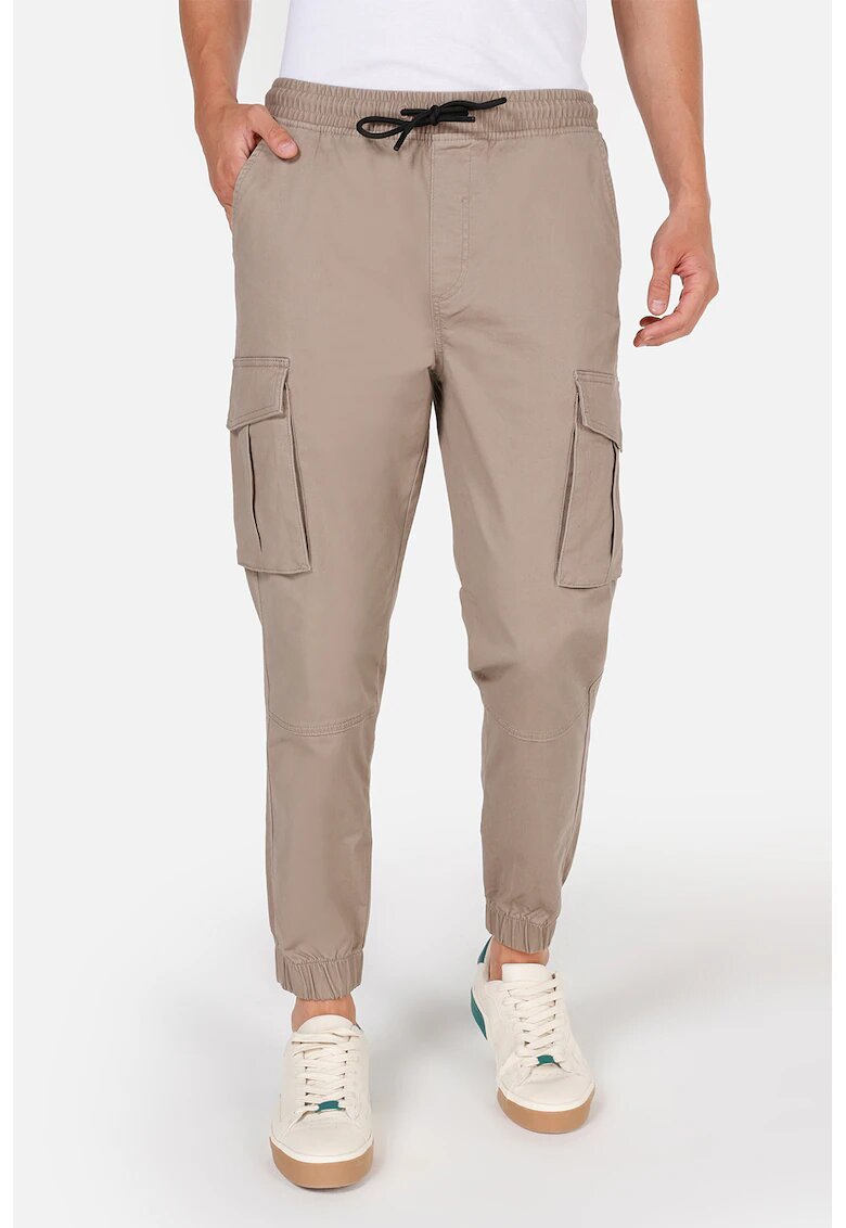 COLIN'S Pantaloni cargo cu snur - Bej