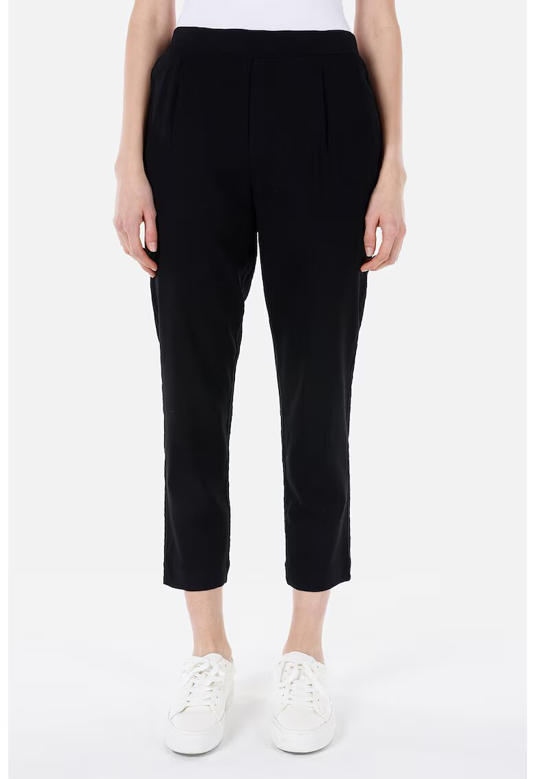 COLINS Pantaloni crop cu talie inalta - Negru