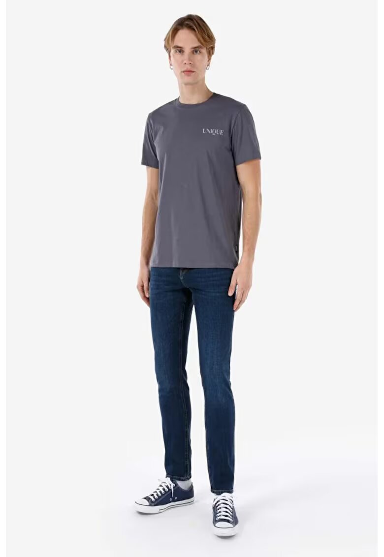COLINS Pantaloni De Barbati Albastru Straight Fit 044 Karl Cl1067225
