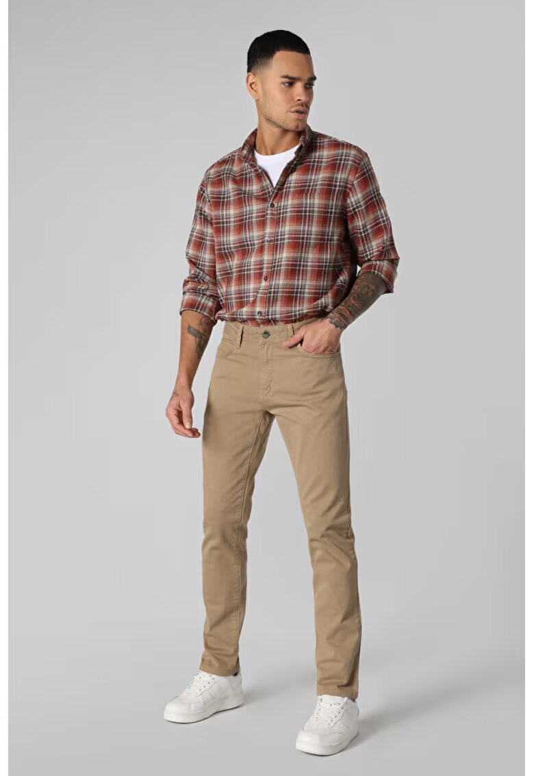 COLINS Pantaloni De Barbati Maro Straight Fit
