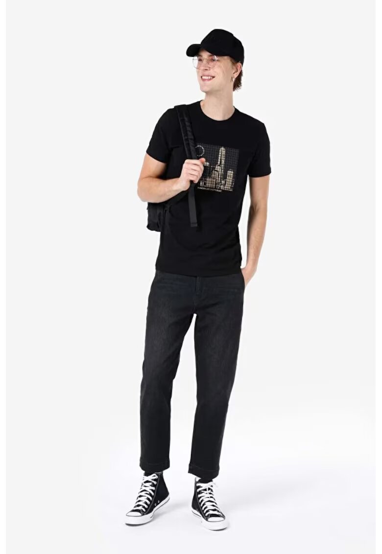 COLINS Pantaloni De Barbati Negru Chino Fit Cl1068708