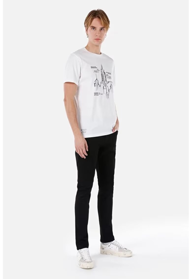 COLINS Pantaloni De Barbati Negru Straight Fit-Low Rise-Straight Leg 044 KARL
