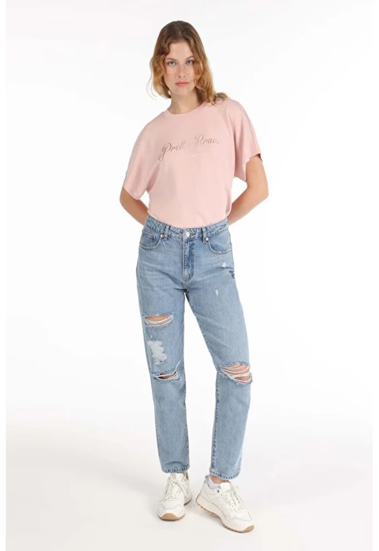COLIN'S Pantaloni De Dama Albastru Boyfriend Fit 893 Julia Cl1067508 8683197961044
