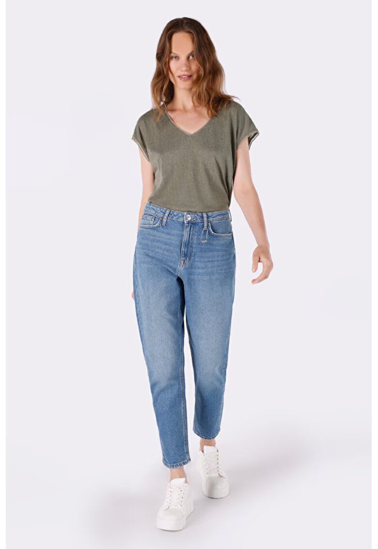 COLINS Pantaloni De Dama Albastru Mom Fit 896 MARIA - BLUE